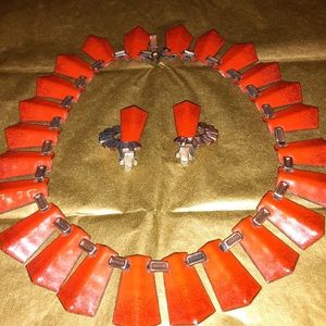 Costume necklace/clip on earrings by Matisse
